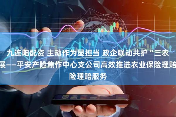 九连阳配资 主动作为显担当 政企联动共护“三农”发展——平安产险焦作中心支公司高效推进农业保险理赔服务