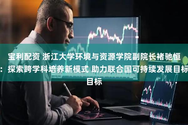 宝利配资 浙江大学环境与资源学院副院长褚驰恒：探索跨学科培养新模式 助力联合国可持续发展目标
